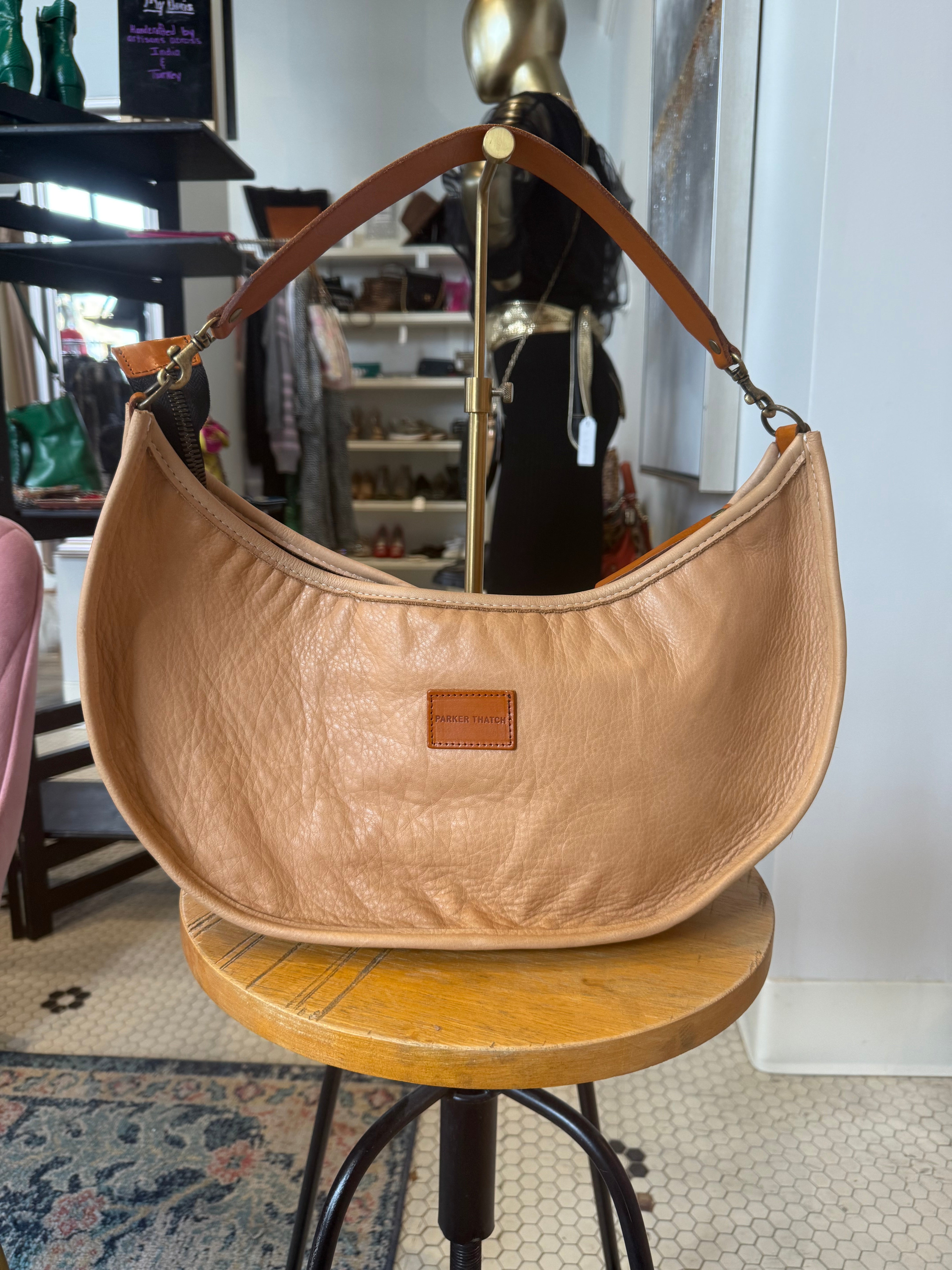 Parker Thatch Luna Handbag in butterscotch