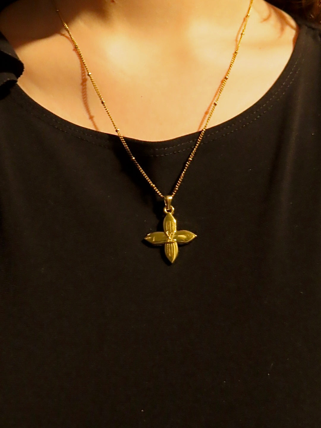 Upcycled Gold Louis Vuitton Necklace