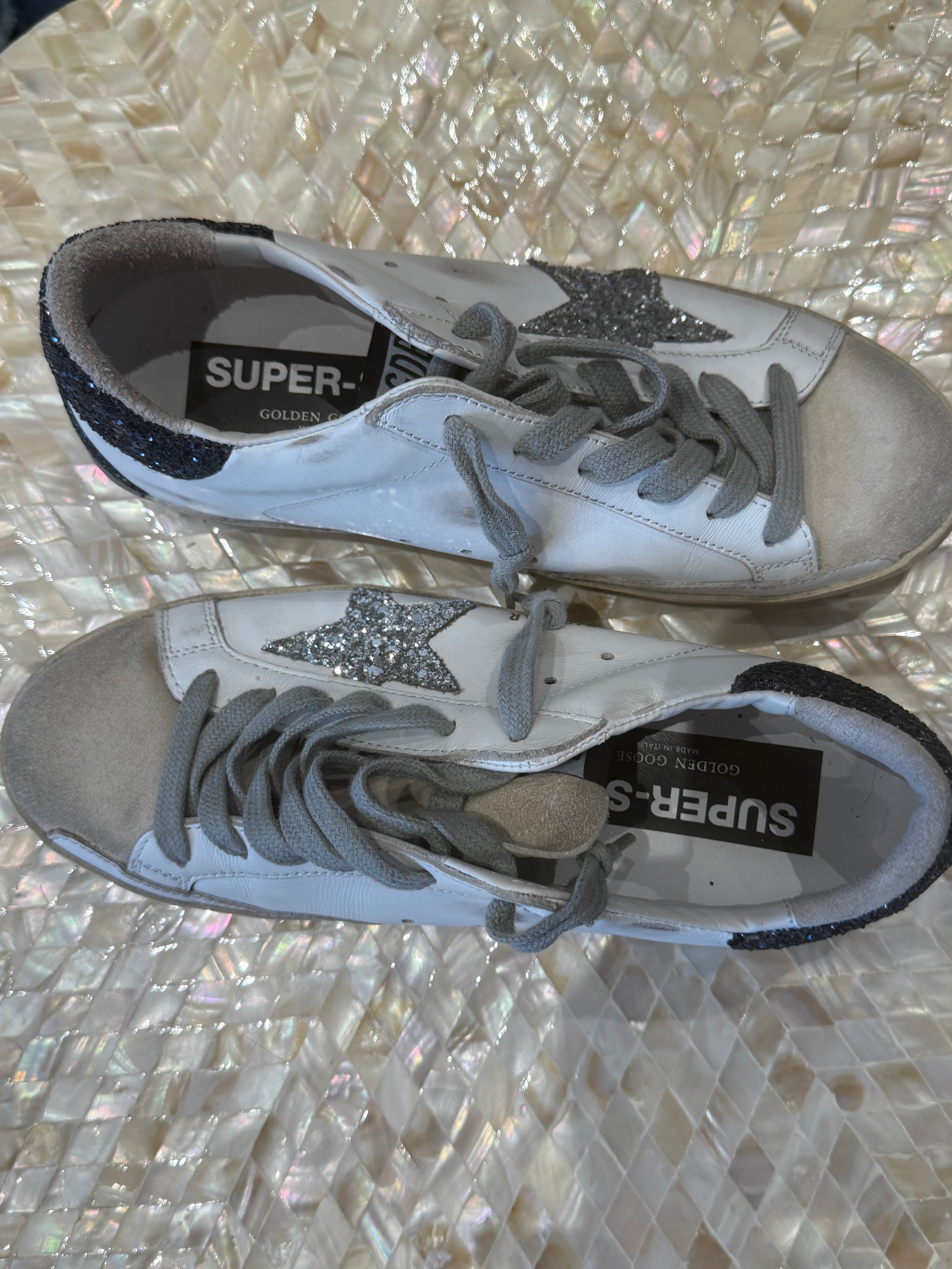 Golden goose super-star sneakers white size 37
