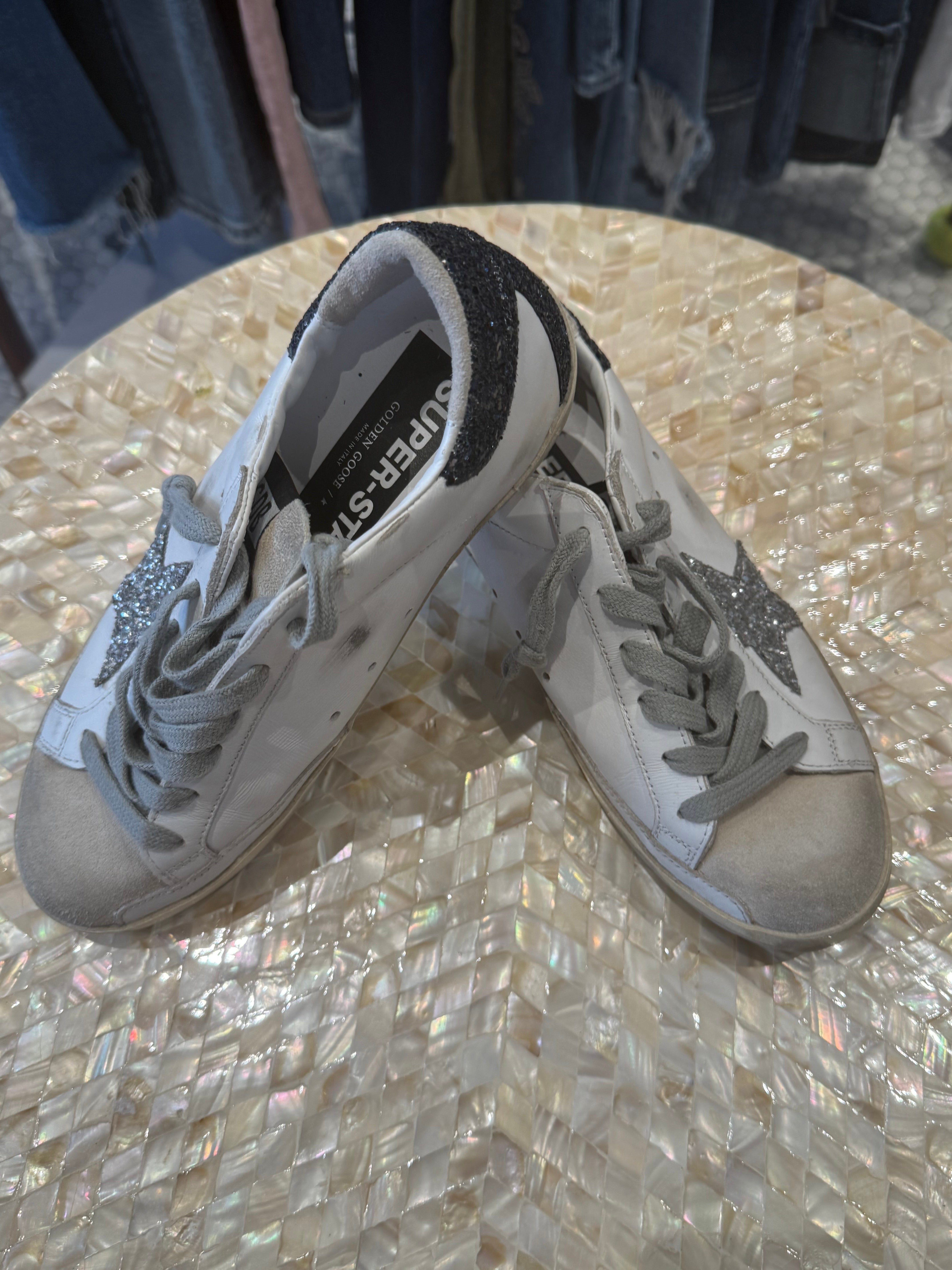 Golden goose super-star sneakers white size 37