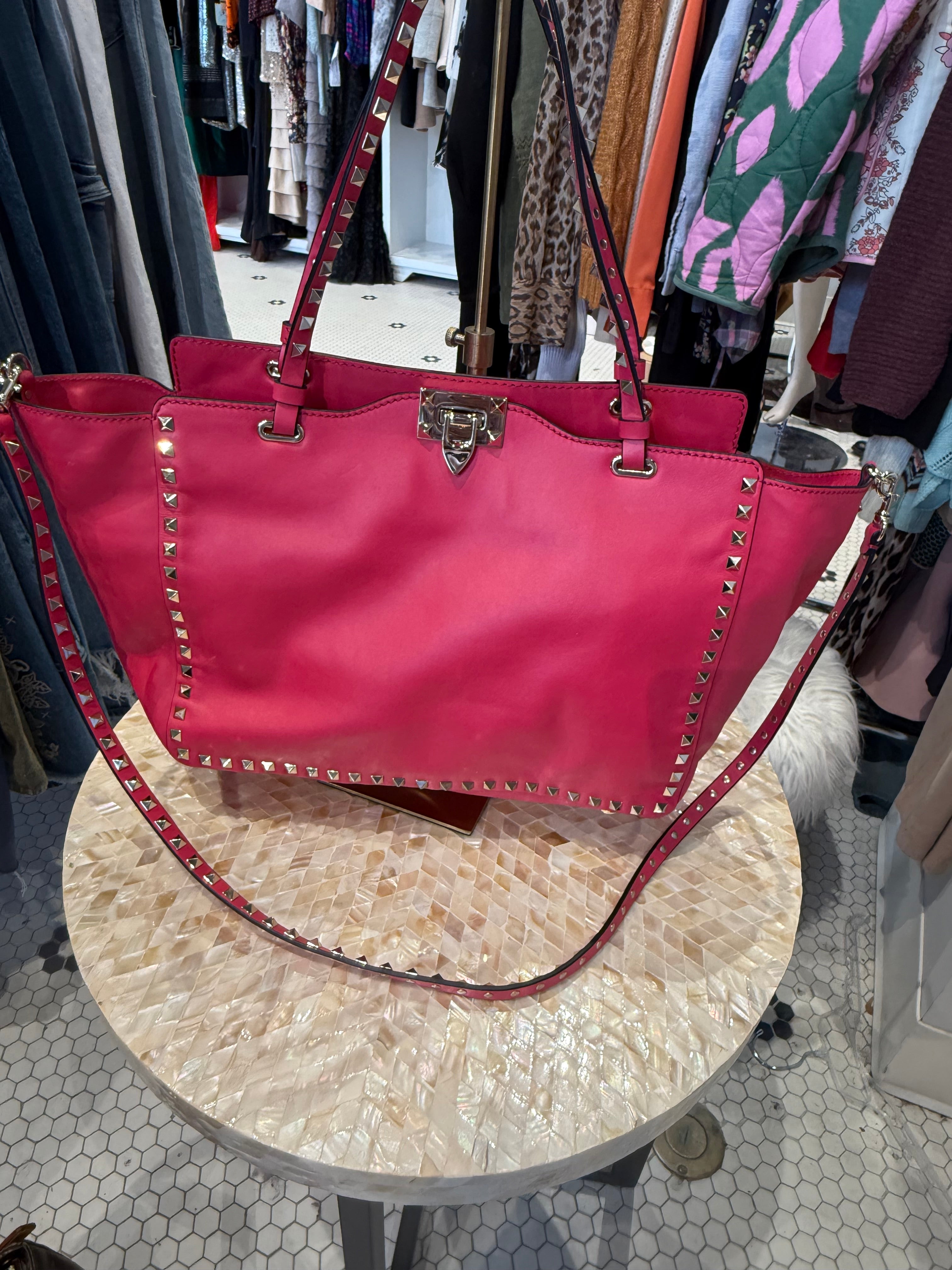Pink Valentino Rockstud handbag