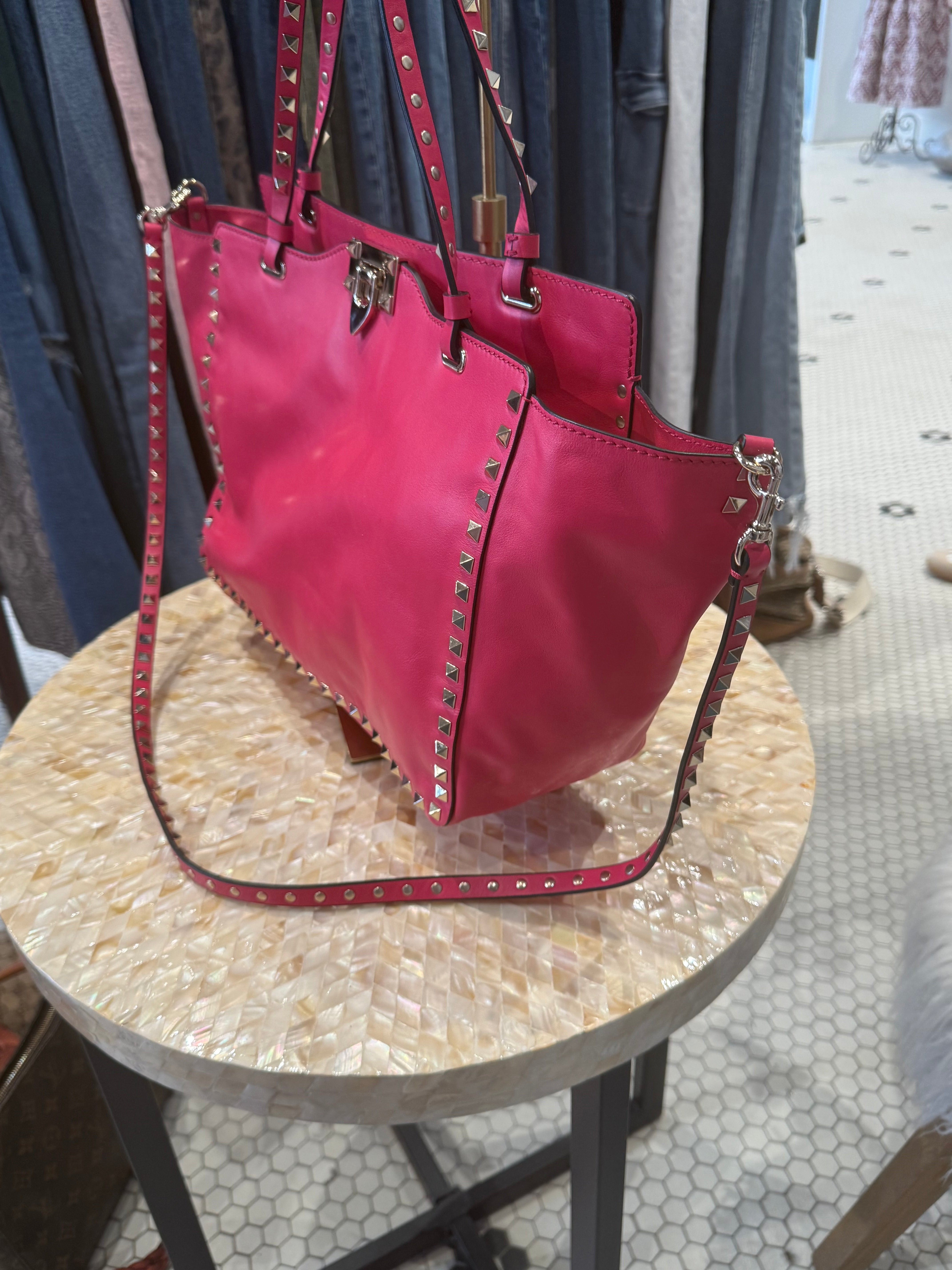 Pink Valentino Rockstud handbag