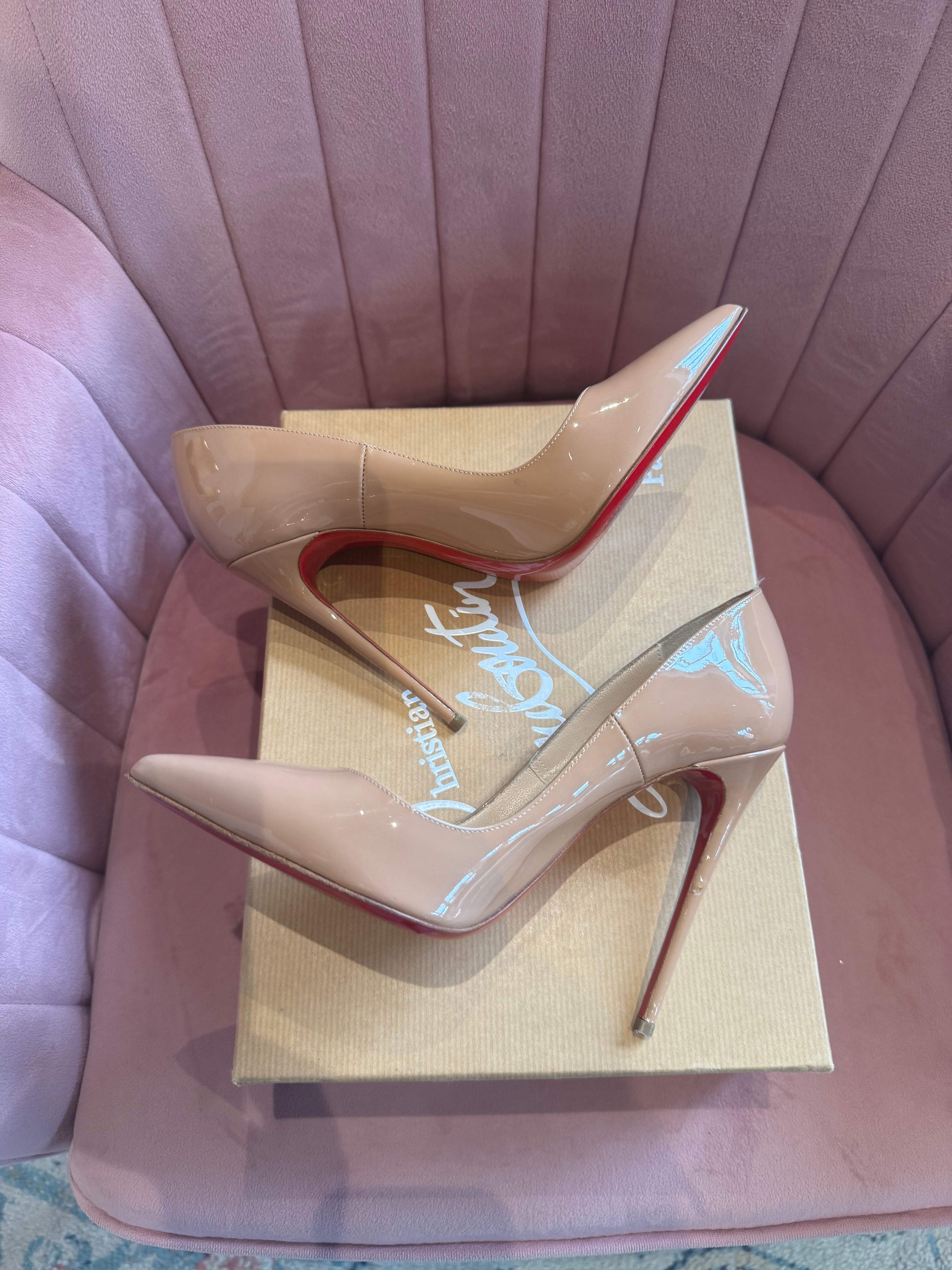 Christian Louboutin nude heels size 36