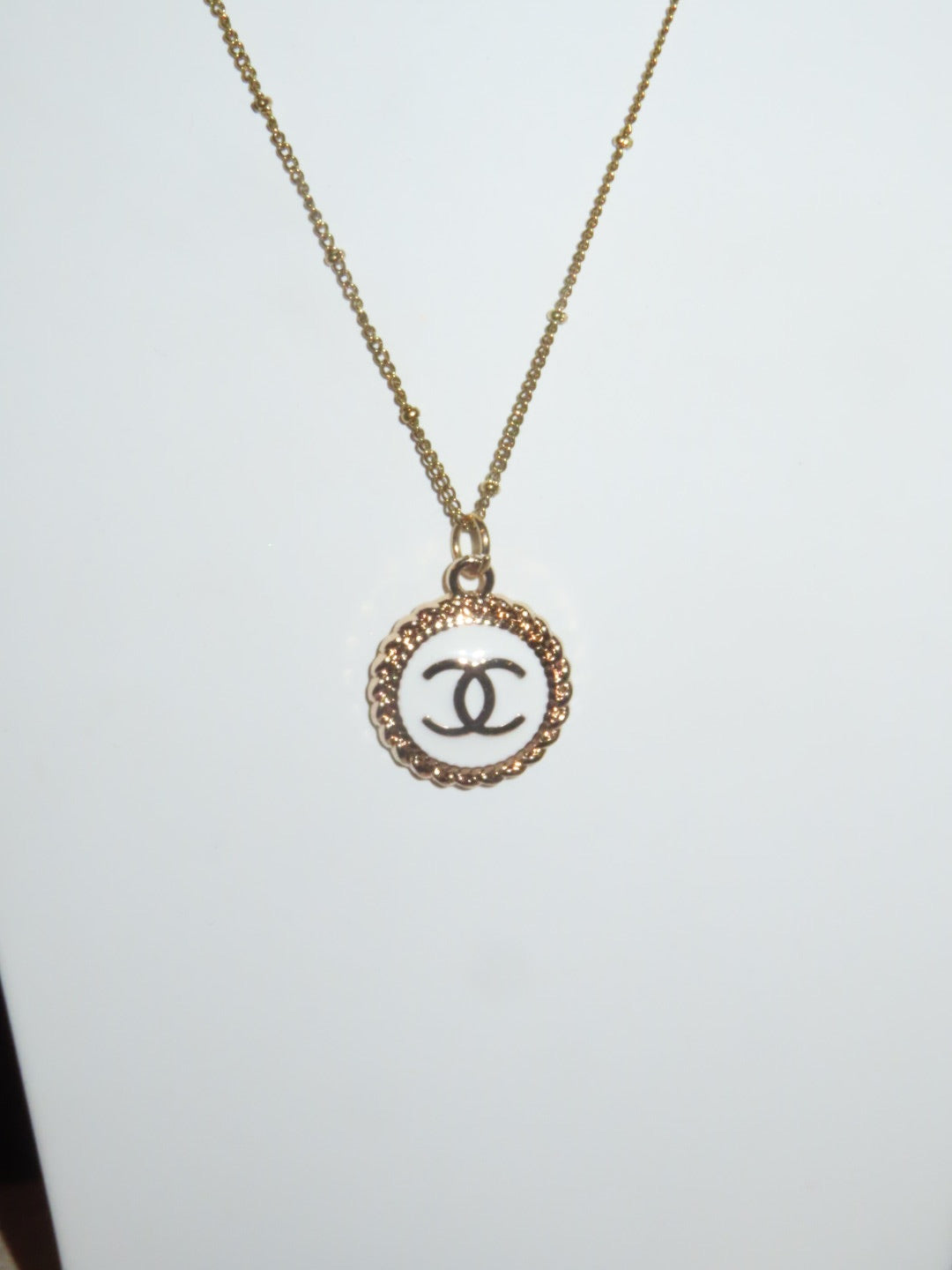 El and Gray Designer Repurposed Chanel Necklace
